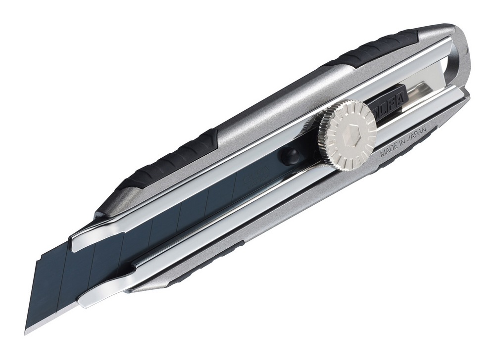 OLFA MXPL 1135529 HeavyDuty Aluminum Snapoff Utility Knife, 18mm