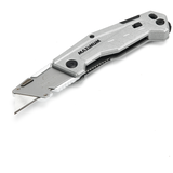 Couteau tout usage à lame pliante avec outil à dénuder MAXIMUM, argent Front_Angled_Left