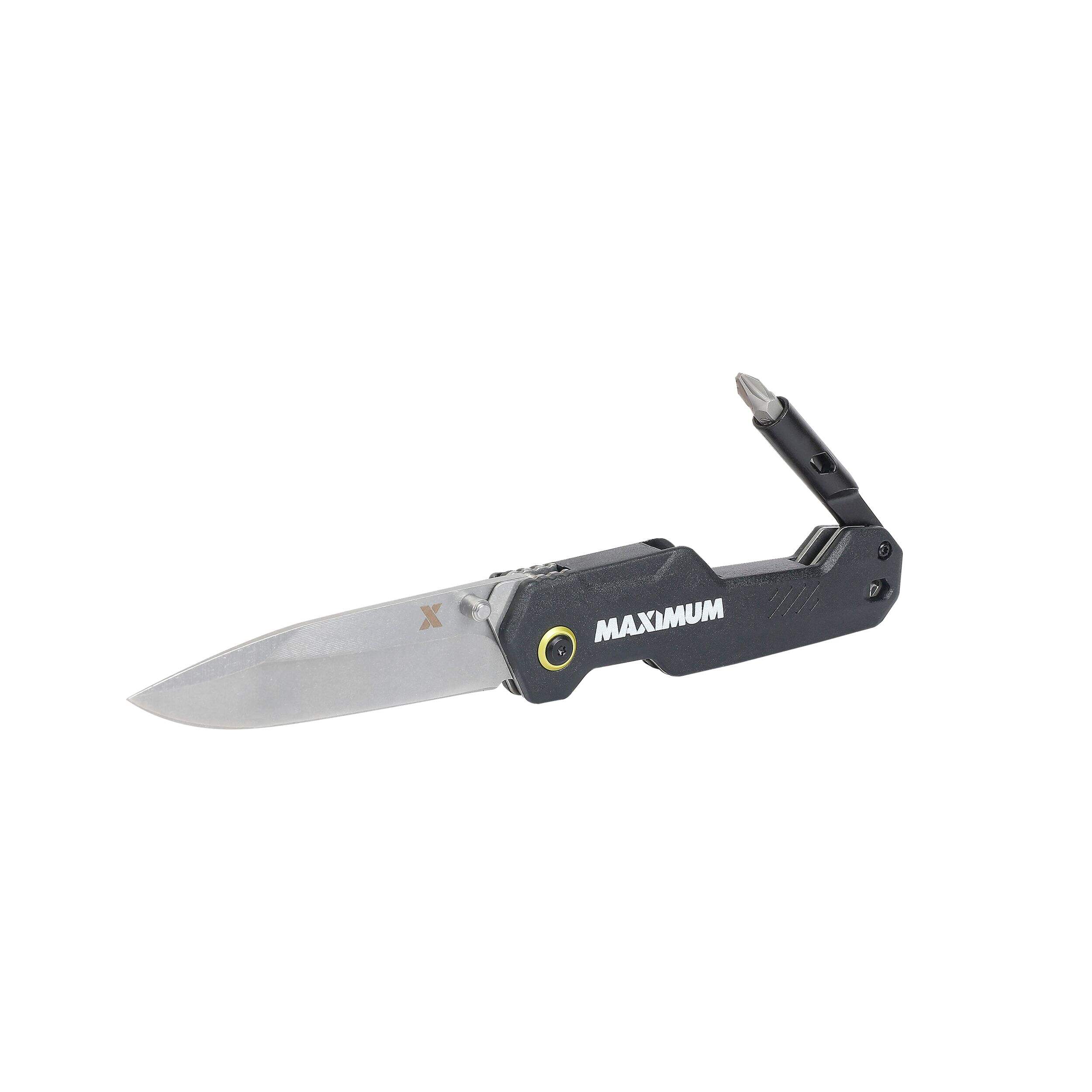 MAXIMUM Multi-Functional Folding Knife Front_Angled_Left