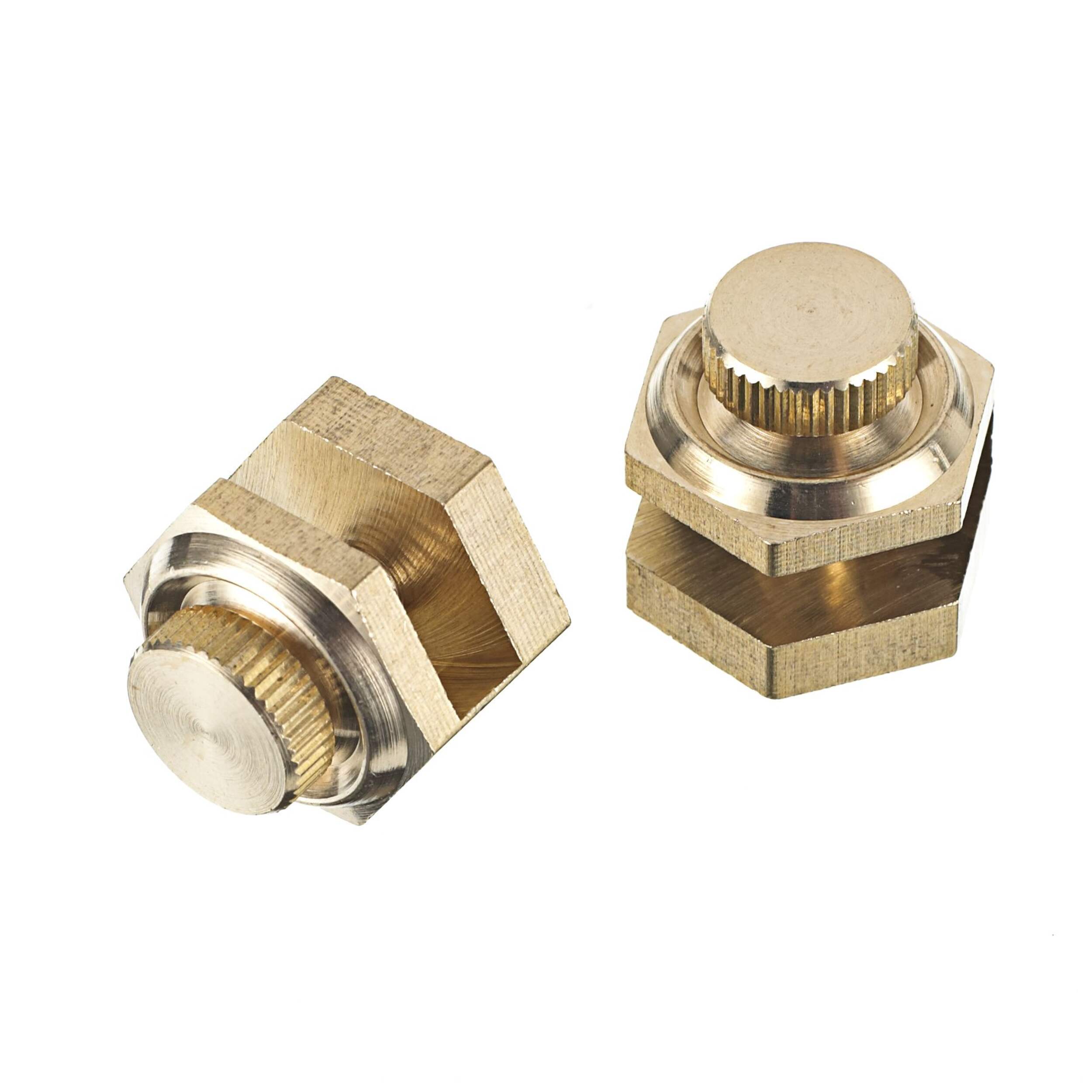 Mastercraft Brass Stair Gauges, Gold, 2-pc Overhead_Plunge