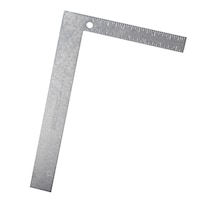 Mastercraft Stainless Steel Carpenter Square, 8 x 12 x 1/16-in, Sliver