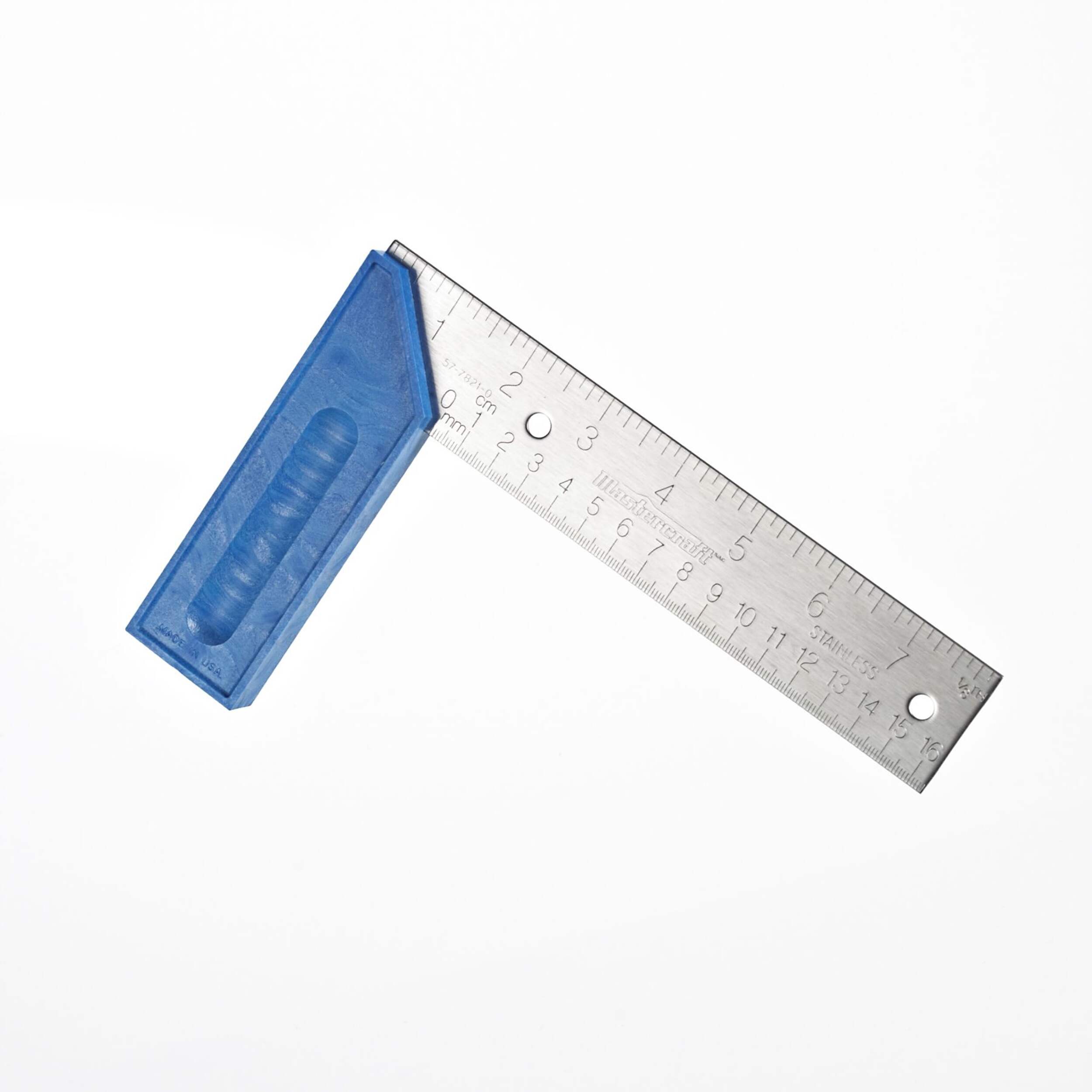 Équerre triple en acier inoxydable Mastercraft, 8 po, argent Overhead_Plunge