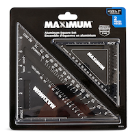MAXIMUM 4.5-in & 7-in Aluminum Squares Set, High-Precision Measuring Tools Front_Flat