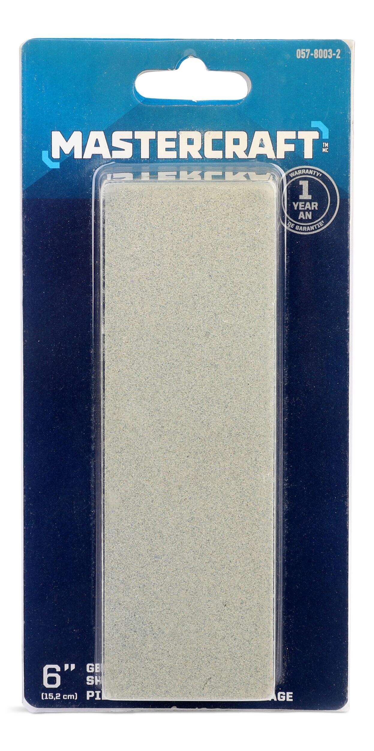Mastercraft General Purpose Knife Sharpening Stone, 6-in Front_Flat