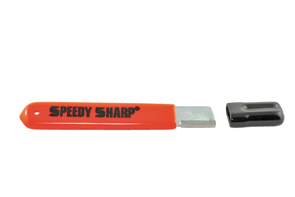 2 PACK Speedy Sharp Carbide Knife Sharpener, Key Chain & Hook Ring included  Orange