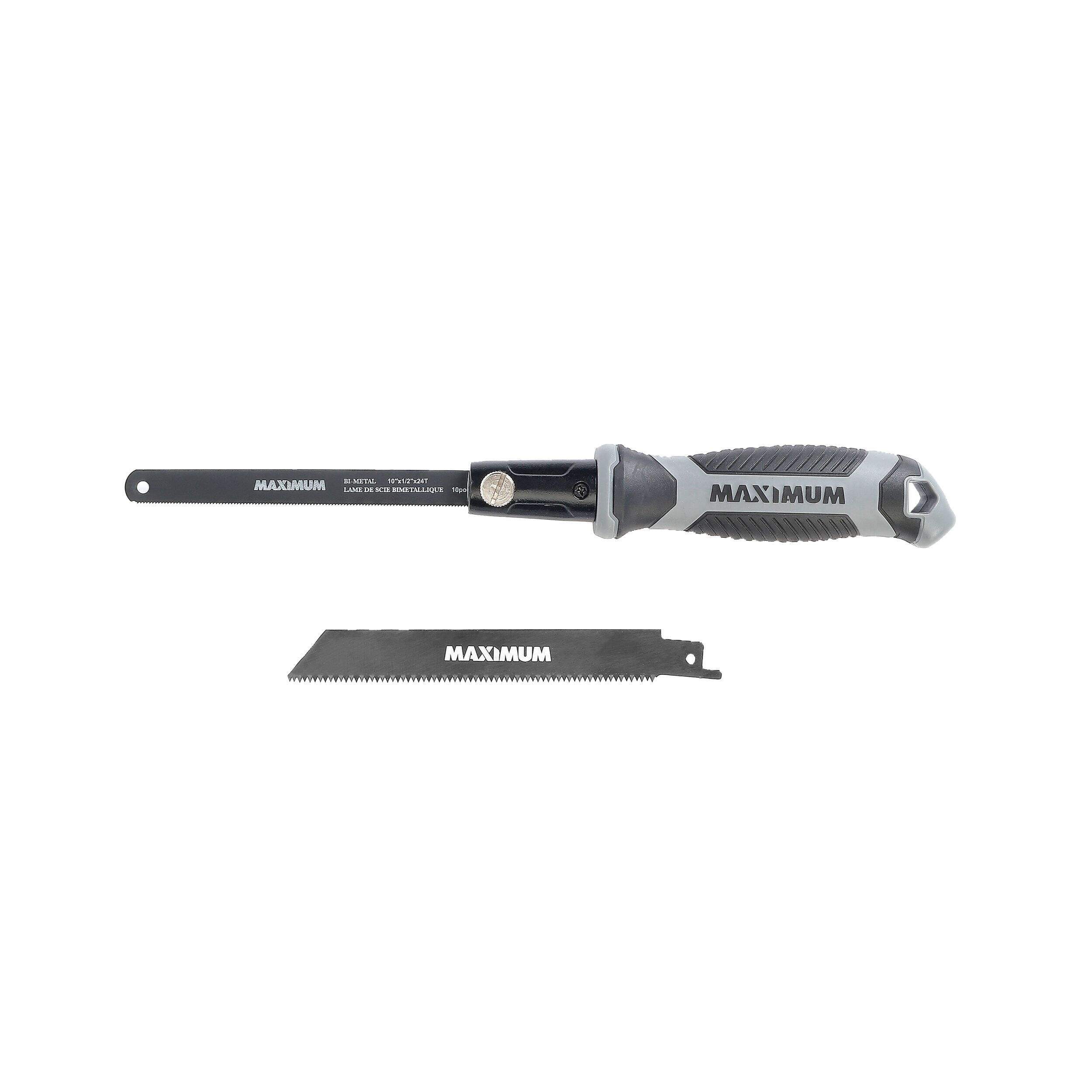 MAXIMUM 24-TPI Hacksaw Set, 5 & 10-in, 2-pc Front_Flat