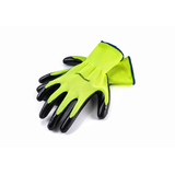 Mastercraft High-Vis Nitrile Dipped Work Gloves with Enhanced Grip, Latex Free, Large, Black, 3 Pairs Composite_or_Mixed