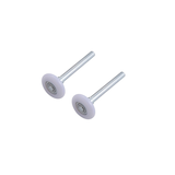 Ideal Security Deluxe Nylon Garage Door Rollers, 2-pk Front_Three_Fourths_Angled_Left