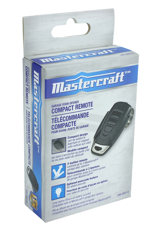 Mastercraft Garage Door Opener 3Button Compact Remote Canadian Tire