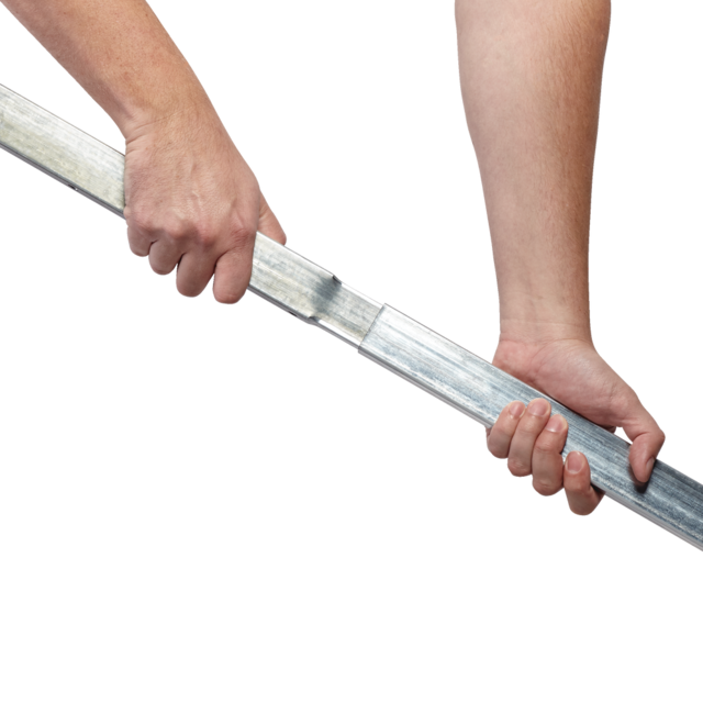 Mastercraft Belt Drive Tube Rail Extension Kit for 8ft Garage Doors