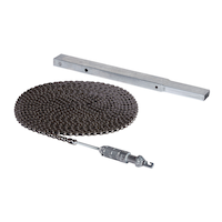 Rallonge de rail de tube à entraînement à chaîne Mastercraft pour portes de garage de 8 pi