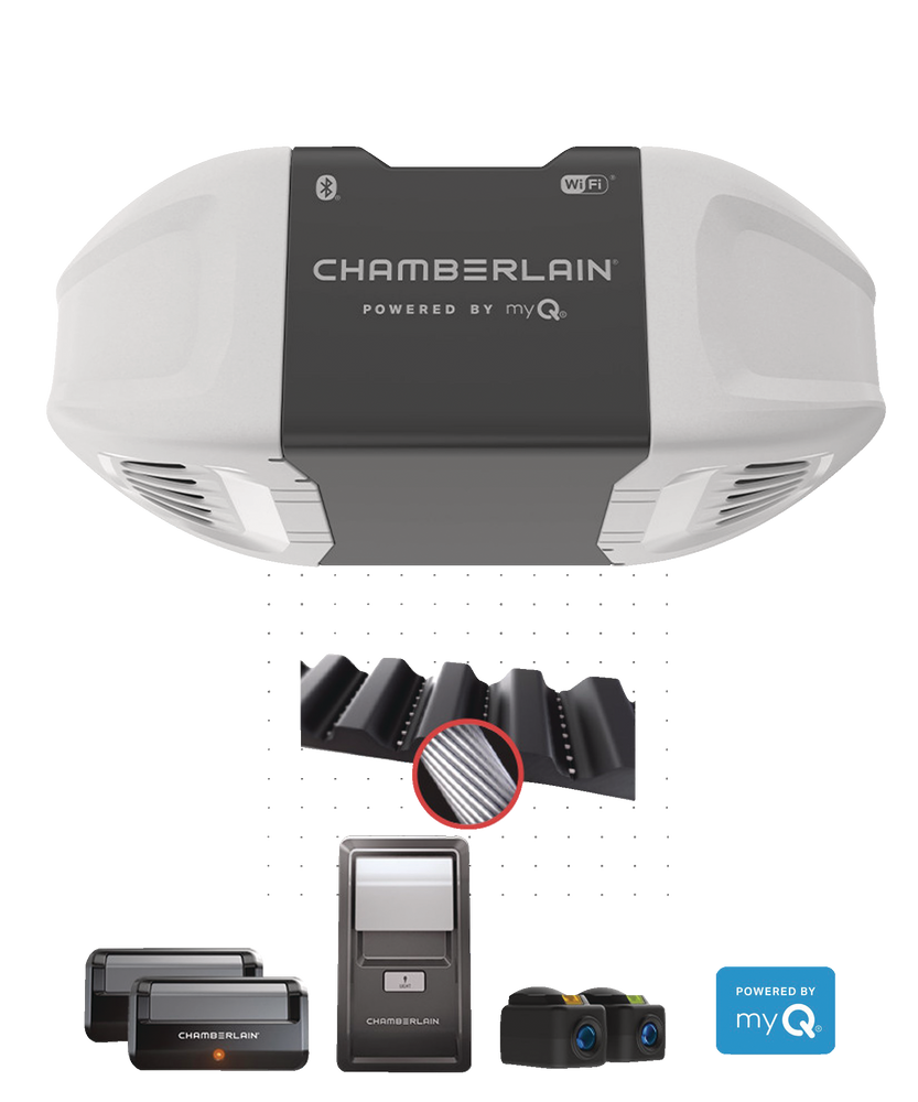 Chamberlain® B2405C 1/2-HP Ultra Quiet Belt Drive Garage Door Opener with Wi-Fi