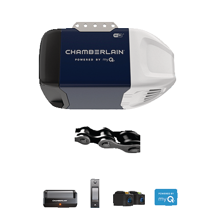 Chamberlain® C2202C 1/2-HP Chain Drive Garage Door Opener withWi-Fi ...