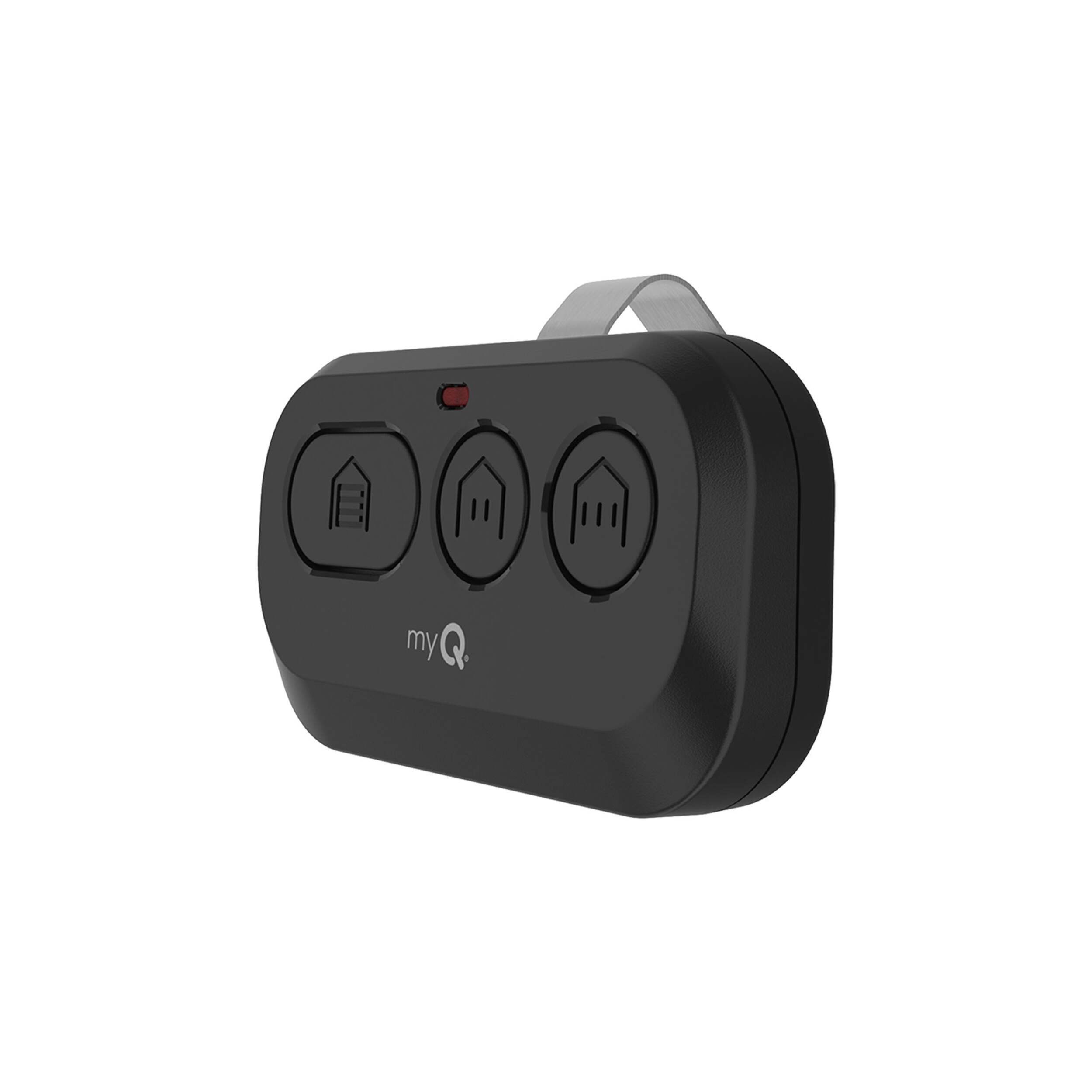 Ouvre-porte de garage à 3 boutons Chamberlain, noir Front_Angled_Left