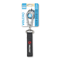 Velcro Easy Hang Heavy Duty Storage Strap with Carabiner Clip, Small Front_Flat