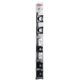 Support mural polyvalent en aluminium Hold-It pour balai/vadrouille, grand, 36 x 3 x 2,2 po Front_Flat