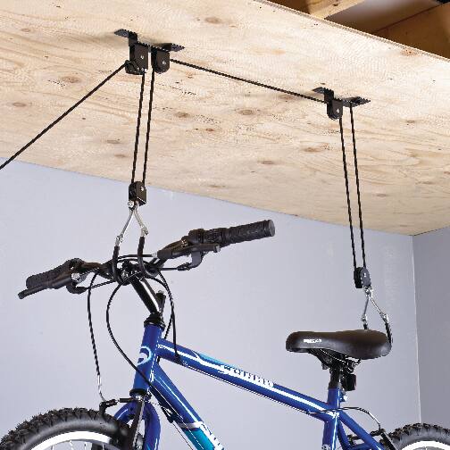 bike hanging pulley system