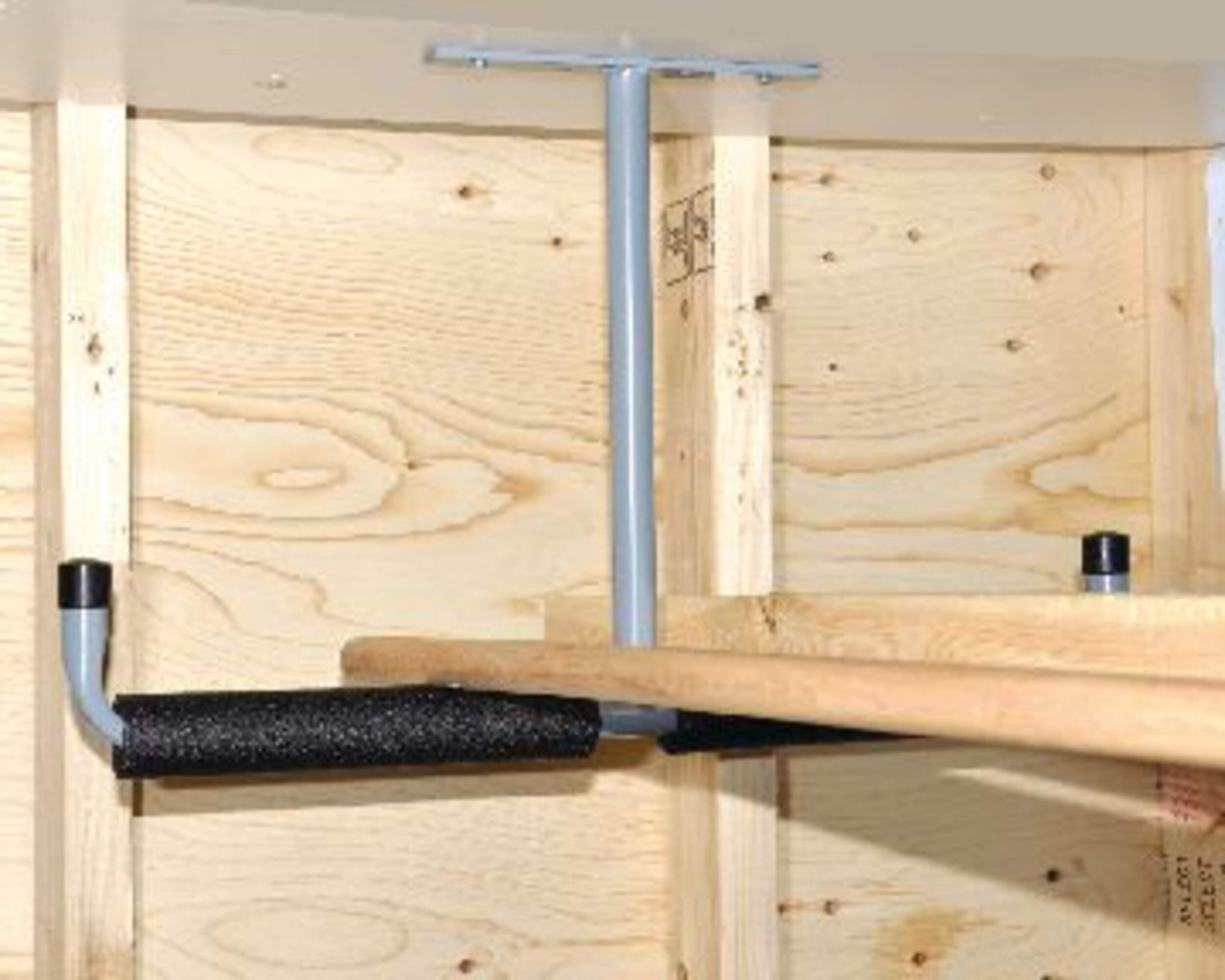 Mastercraft Steel Ceiling Mount Overhead Storage Hanger / Hook, 12 x 5.5 x 1.5-in Front_Angled_Right