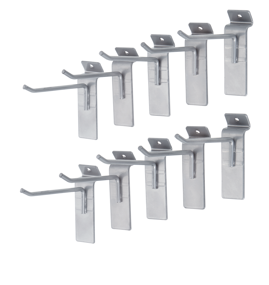 Crochets utilitaires en acier pour mur à lamelles Mastercraft, 4 po