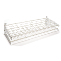 Mastercraft Metal Wire Heavy Duty Wall Shelves, 15 x 45-in, Up to 181-kgs Front_Three_Fourths_Angled_Right