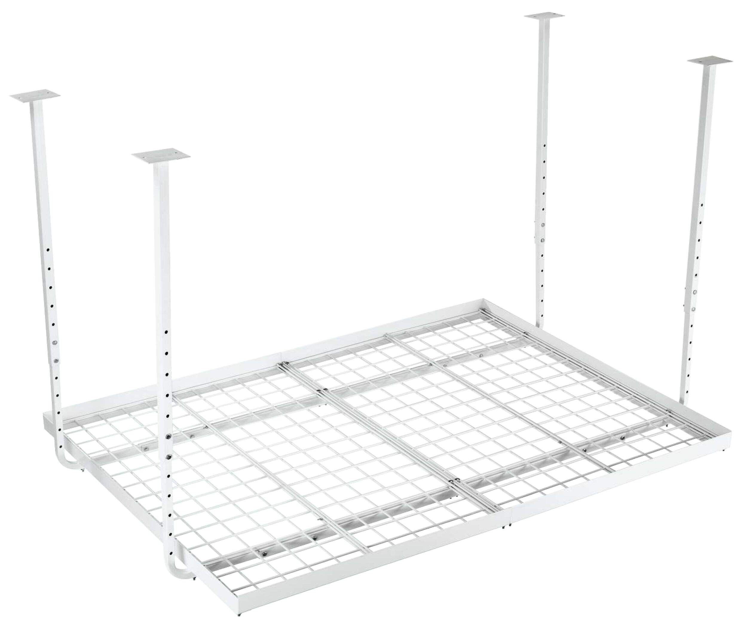 Mastercraft Adjustable Heavy Duty Steel Ceiling Storage Rack, 60 x 45-in Front_Angled_Right