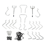 Mastercraft Peg Hook Kit, fits 1/8-in & 1/4-in Pegboards, 20-pc Composite_or_Mixed