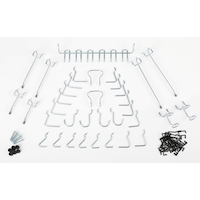 Mastercraft Peg Hook Kit, fits 1/8-in & 1/4-in Pegboards, 35-pc Composite_or_Mixed