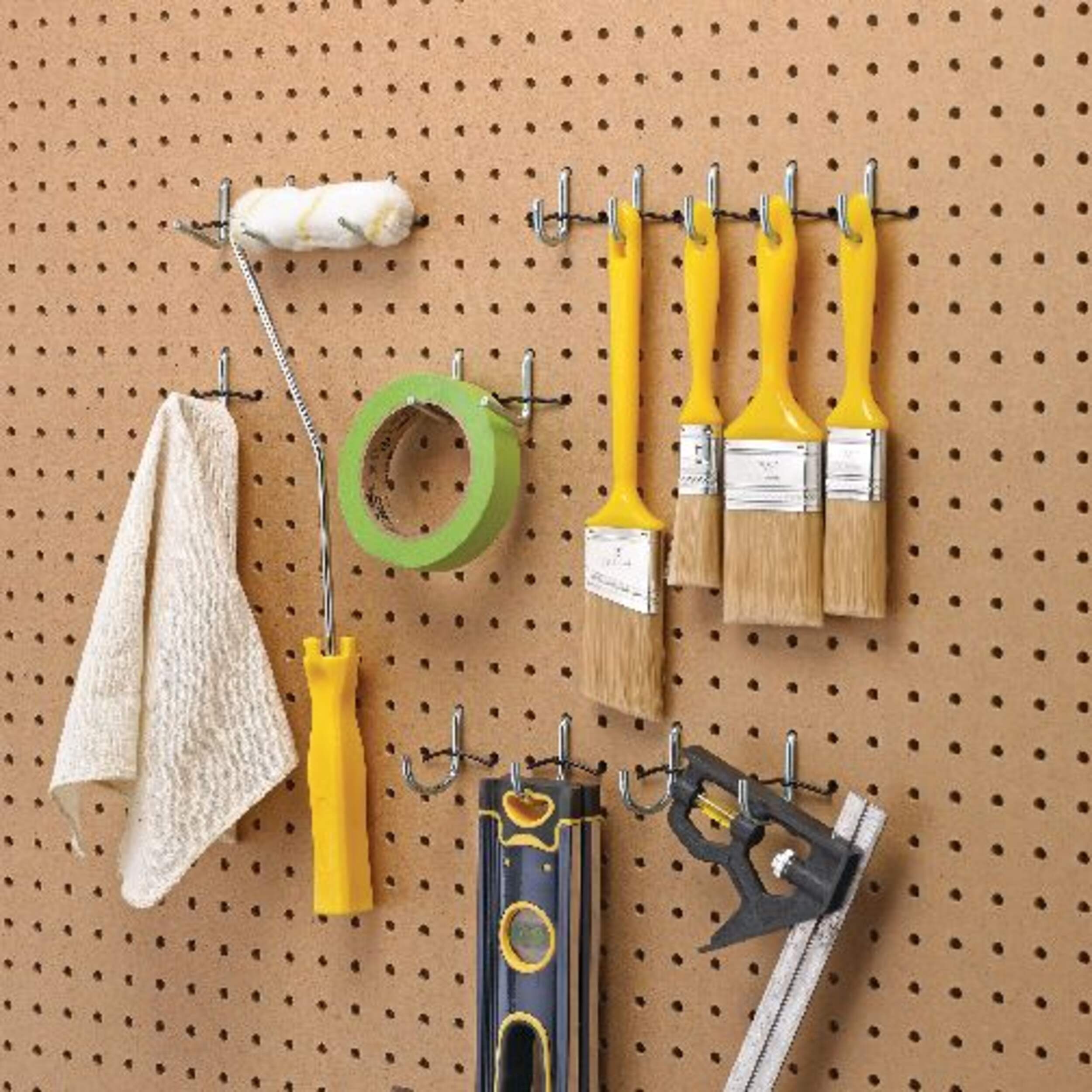 Mastercraft Pegboard Hook Kit, Fits 1/4in Pegboards, Assorted Sizes
