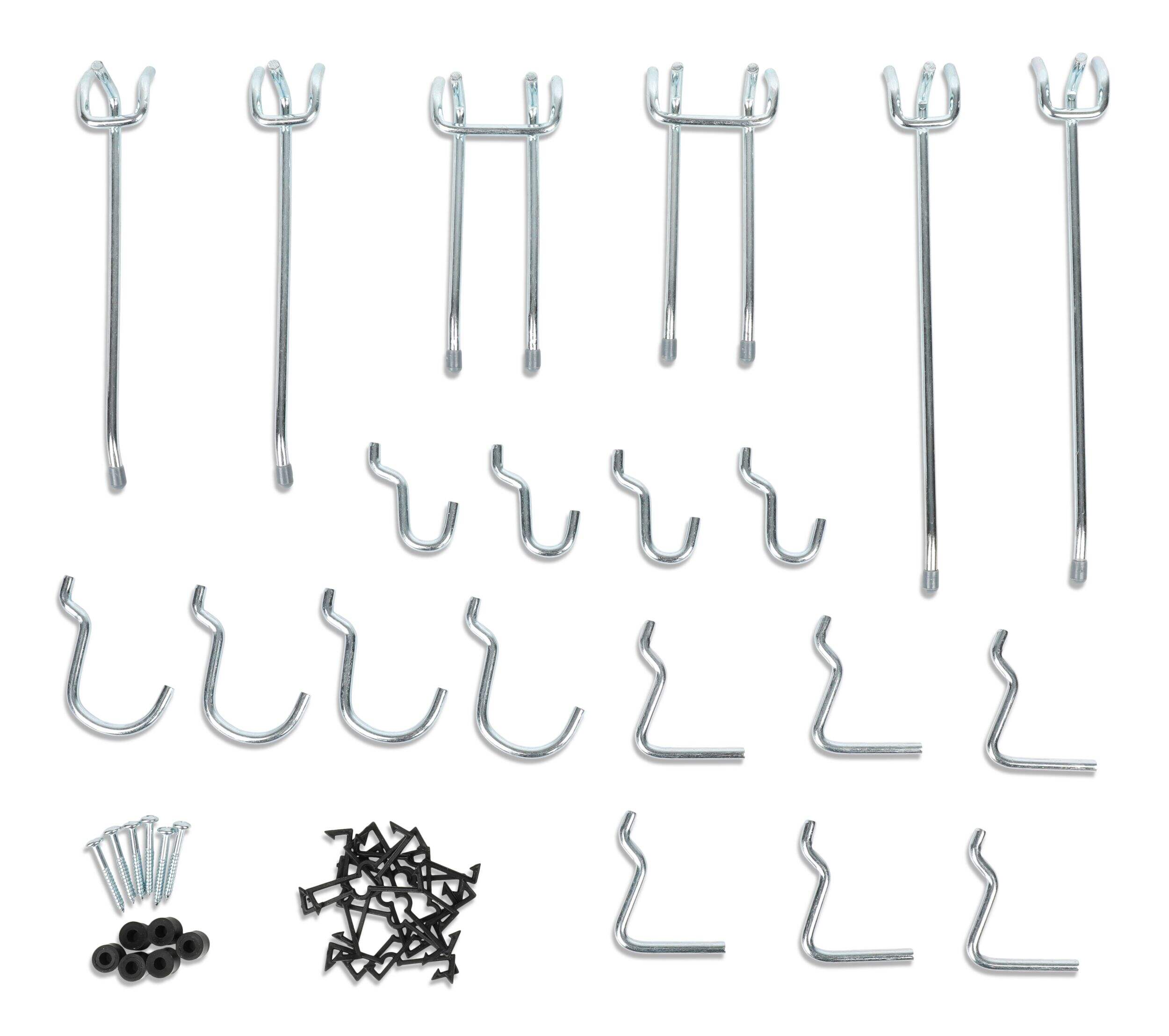 Mastercraft Peg Hook Kit, Fits 1/4-in Pegboard, Assorted Sizes Composite_or_Mixed