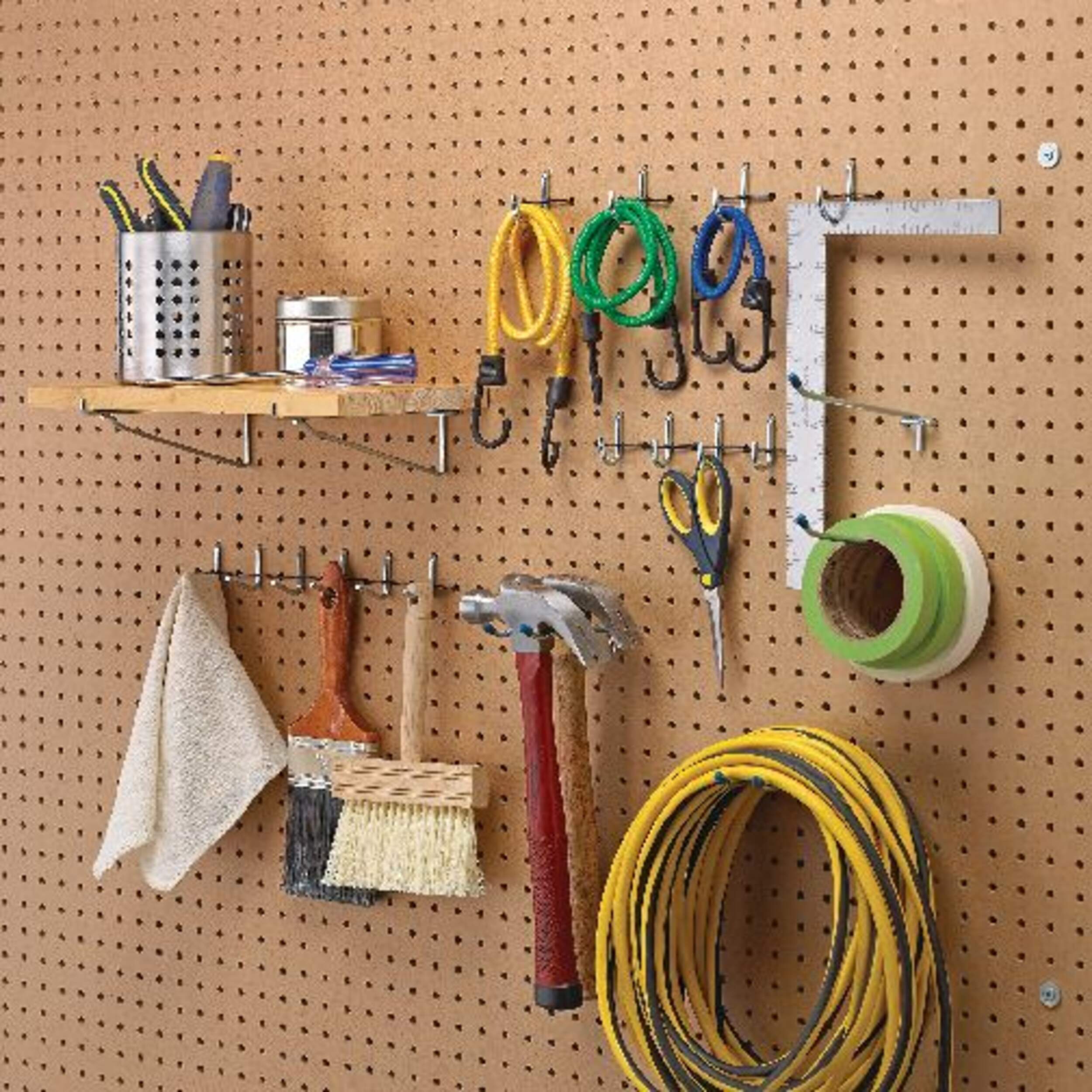 Mastercraft Pegboard Hook Kit, Fits 1/4in Pegboards, Assorted Sizes