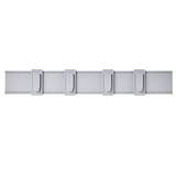 Mastercraft MOD Wall Organization Track with 4 Adjustable Clips for MOD Accessories, Grey Front_Flat