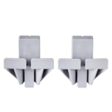 Taquet/support de suspension de bac de recyclage MOD Mastercraft 4 po, capacité de charge de 30 lb, paq. 2, support mural Front_Flat