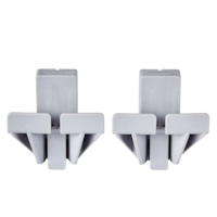 Mastercraft MOD 4-in Recycle Bin Hanger Cleat / Bracket, 30-lb Load Capacity, 2-pc, Wall Mount