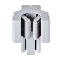 Porte-balai Mastercraft MOD pour balais mesurant jusqu'à 1 po de diamètre, support mural Front_Elevated