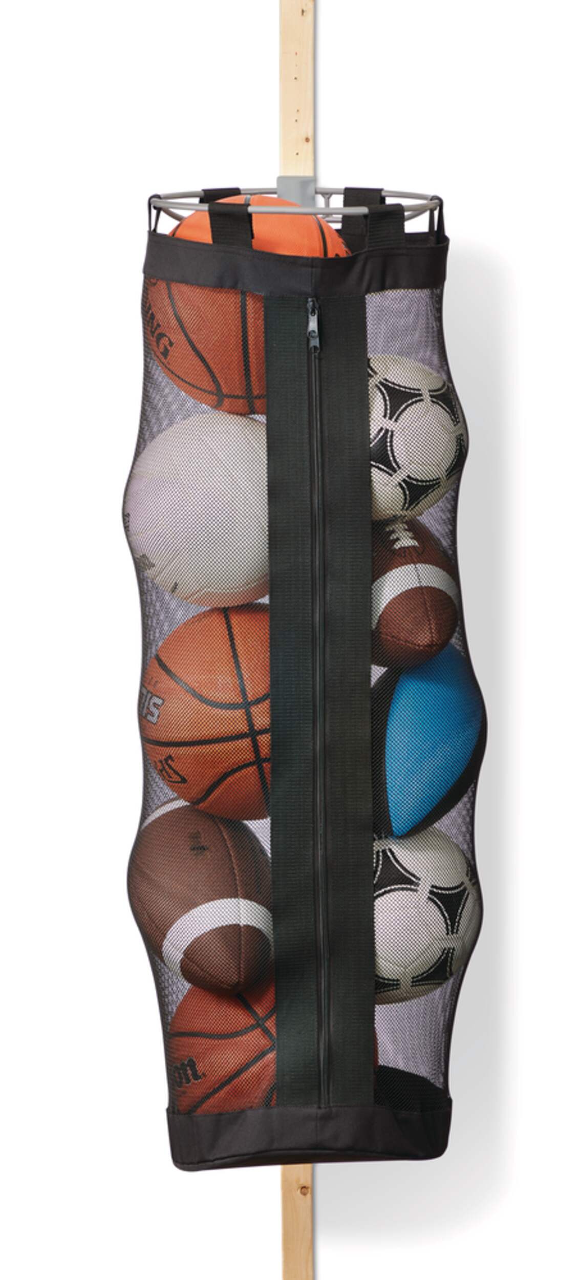 Mastercraft MOD Ball Organizer / Mesh Netting Bag, Holds 8 Basketballs