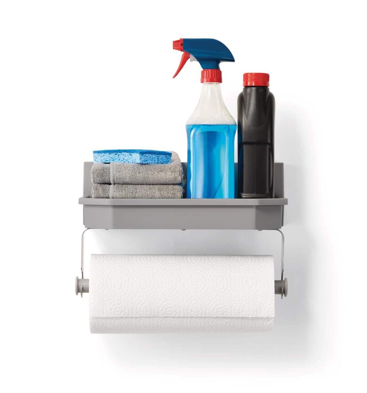 Mastercraft MOD Utility Storage Shelf with Paper Towel Holder 20 lb Load Capacity