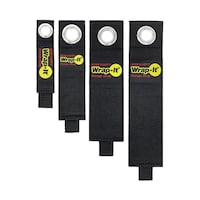 Wrap-It Heavy-Duty™ Hook & Loop Storage Straps, Small, 4-pk Front_Flat