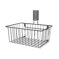 Gator Magnetic Storage Utility Basket with Paper Towel Holder, 35-lb Capacity, 15-in Front_Three_Fourths_Angled_Left