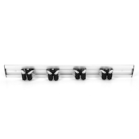 Mastercraft Anti-Rust Rail Broom Holder, 30-lb Load Capacity Front_Elevated