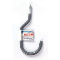 Mastercraft Screw Mount Vinyl-Coated Bike Hook / Bike Hanger, Up to 9-kgs Front_Flat