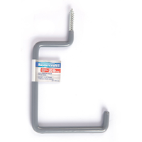 Mastercraft Screw Mount Vinyl-Coated Chair Hook, Up to 9-kgs Front_Flat