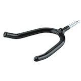 Mastercraft Screw Mount Vinyl-Coated Y-Shaped Tool Storage Hook, 1/4-in Front_Three_Fourths_Angled_Left