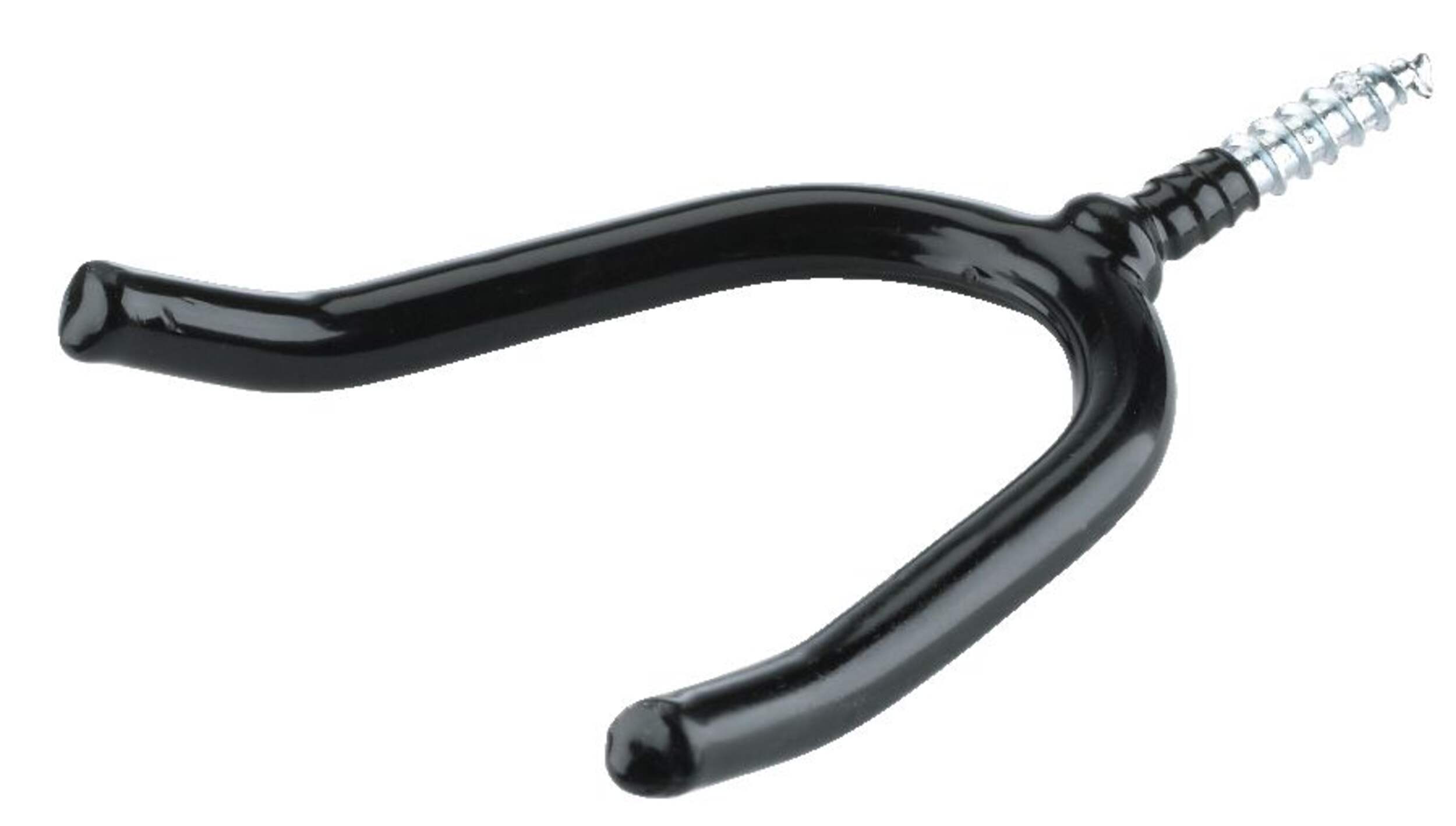 Mastercraft Screw Mount Vinyl-Coated Y-Shaped Tool Storage Hook, 1/4-in Front_Three_Fourths_Angled_Left