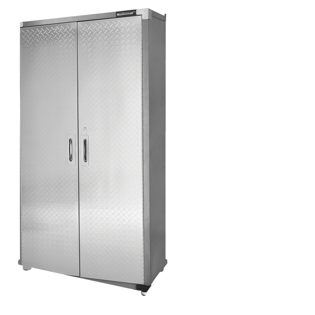 Mastercraft 2-Door Tall Cabinet with 3 Adjustable Shelves, Diamond