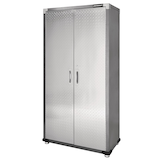 Mastercraft 36" Diamond Series 2-Door Tall Cabinet with Adjustable Shelves, 36 x 18 x 72-in Front_Three_Fourths_Angled_Left
