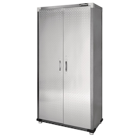 Mastercraft 2-Door Tall Cabinet with 3 Adjustable Shelves, Diamond Series, 36 x 18 x 72-in