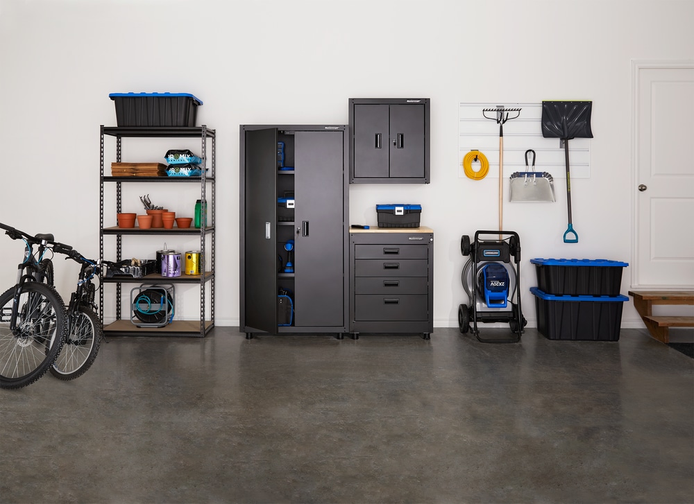 Mastercraft Adjustable 5Shelf Steel Metal & Wood Storage Rack