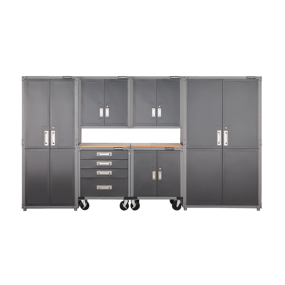 Mastercraft 2 Door Tall Cabinet With 3 Adjustable Shelves Grey Series   Mastercraft Grey 30 Wide Tall Cabinet 6fd34bce Cc09 4be7 94c5 2b5ff3506b94 