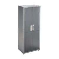 Mastercraft 2-Door Tall Cabinet,  3 Adjustable Shelves, 182.8 x 76.2 x 45.7 cm, Grey