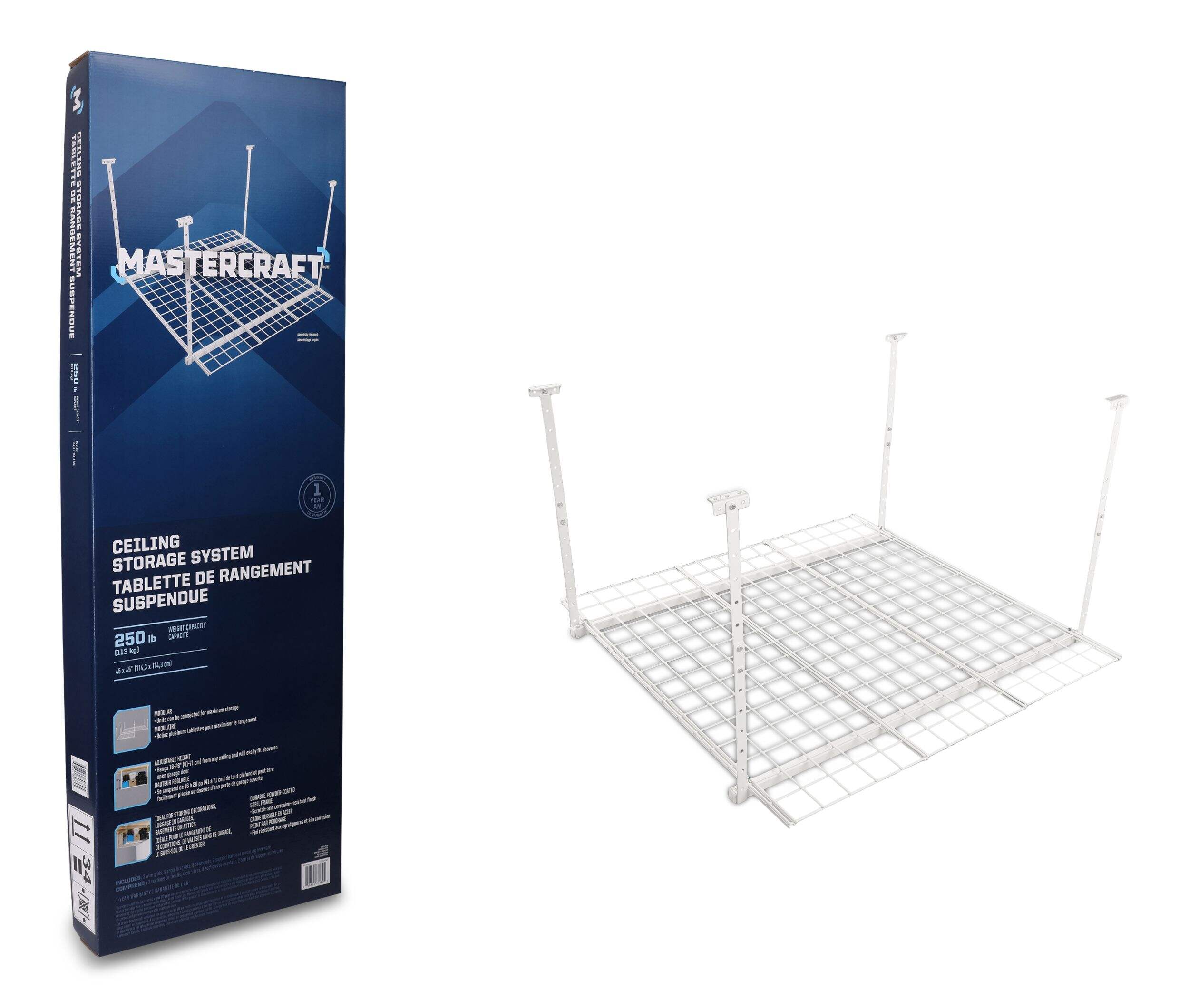 Mastercraft Adjustable Ceiling Storage Rack, 45 x 45in Canadian Tire